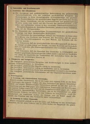 2. Unterrichts- und Erziehungsziele