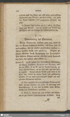 §. 11. Verwitterung der Steinarten