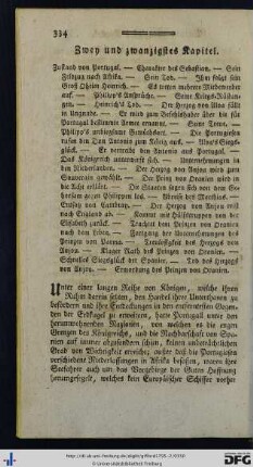 Zwey und zwanzigstes Kapitel.