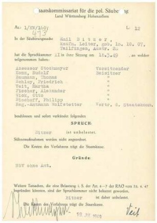 Bitzer, Emil