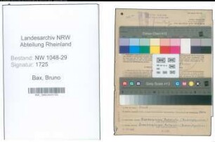 Entnazifizierung Bruno Bax , geb. 02.09.1894 (Beamter)