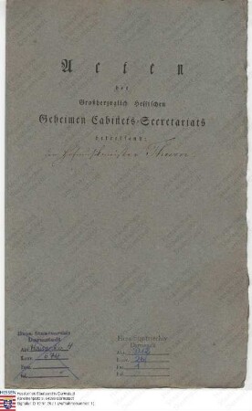 Thurn, Carl, Kammermusikus, Hofmusikmeister in Darmstadt