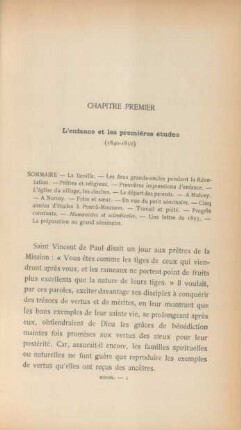 Chapitre premier. L'enfance et les premières études (1840-1856)
