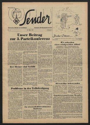 Betriebszeitung 'WF-Sender', Nr.13/1956 (28. März 1956)