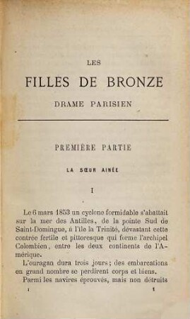 Les Filles de bronze : drame Parisien, 1. La soeur ainée