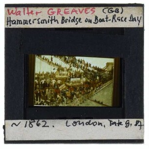 Greaves, Hammersmith Bridge on Boat-race Day