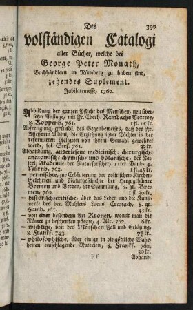 397-448, Zehendes Suplement