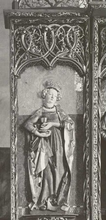 Mittelschrein: Heilige Barbara