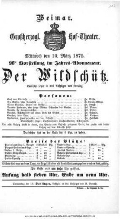 Der Wildschütz