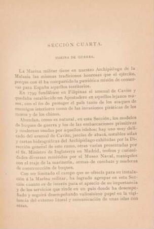 Sección cuarta. Marina de guerra