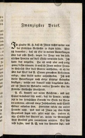 195-218, Zwanzigster Brief.