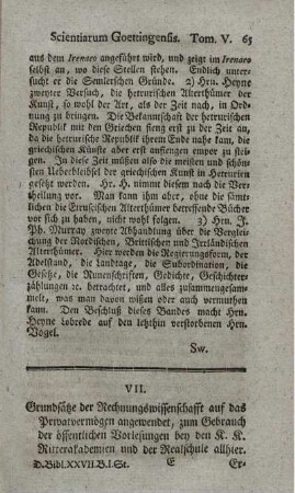 Grundsätze der Rechnungswissenschaft auf das Privatvermögen angewendet.