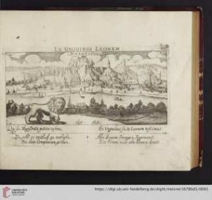 E37. Dinant in Flandern, "Ex unguibus leonem"