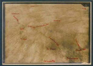 Foto des Geländes zwischen Bezonvaux und Douaumont (Luftbild)