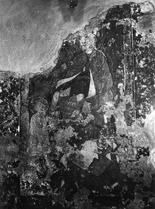 Heilige Dorothea : Heilige Dorothea. Fresko (1401/1415). Detail. Millstatt, Pfarrkirche und ehemalige Stiftskirche Christus Salvator und Allerheiligen, Südliche Langhausarkade, dritter Pfeiler von Westen, Nordseite