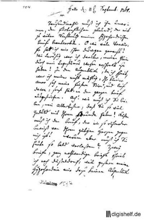 114: Brief von Johann Georg Jacobi an Johann Wilhelm Ludwig Gleim