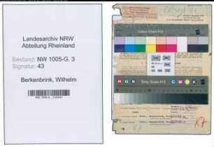 Entnazifizierung Wilhelm Berkenbrink , geb. 30.08.1891 (Einkaeufer)