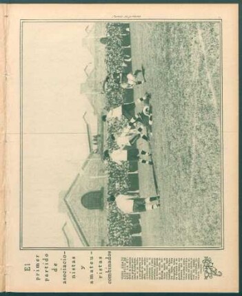 El primer partido de asociacionistas y amateuristas combinados [Fotografías]