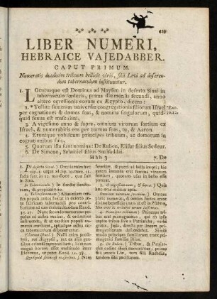 429-450, Caput I.-VI.