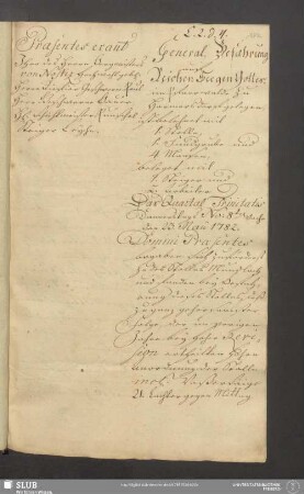 General-Befahrung auf Reichen Seegen Gottes
