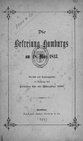 Die Befreiung Hamburgs am 18. März 1813