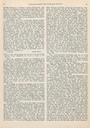 13-16 [Rezension] Tillich, Paul, Auf der Grenze