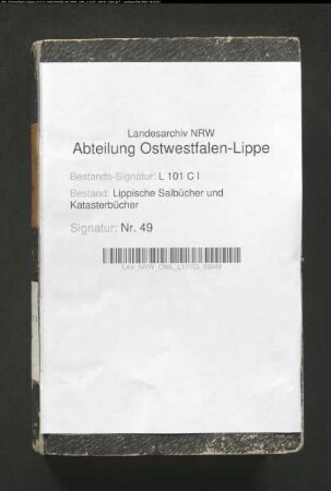 Konzept des Salbuchs der ehem. Vogtei Falkenberg von 1854