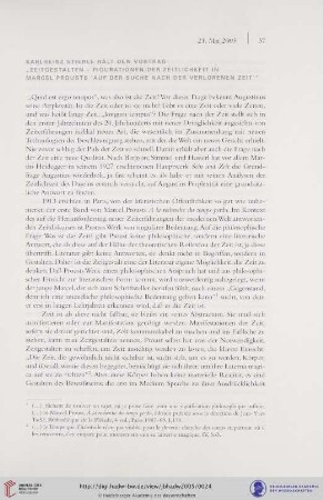 Zeitgestalten - Figurationen der Zeitlichkeit in Marcel Prousts "Auf der Suche nach der verlorenen Zeit"
