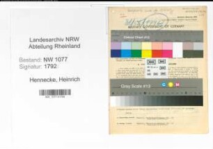 Entnazifizierung Heinrich Hennecke , geb. 16.04.1901 (Polizist)