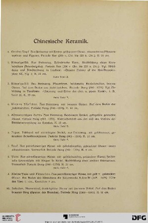 Chinesische Keramik (Nr. 1-60)