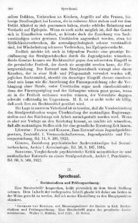 300-303, Rechtsstudium und Prüfungsordnung
