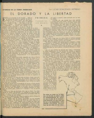 El Dorado y la libertad : Leyendas de la tierra americana [Primera]
