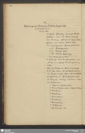 IX., Befahrung von Churprinz Friedrich August Erbst. zu Großschirma