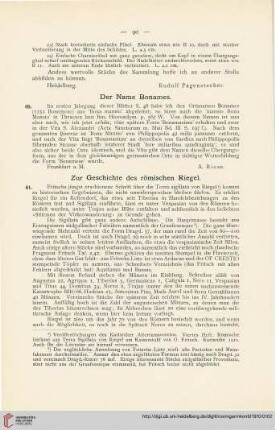 3: Zur Geschichte des römischen Riegel