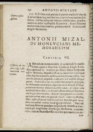 Centuria VII.