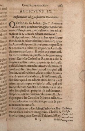 Articvlvs IX. Respondetur ad Quaestionem Decimam.