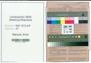 Entnazifizierung Erich Marquis , geb. 11.06.1907 (Versicherungsagent)
