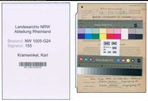Entnazifizierung Karl Kramwinkel , geb. 26.12.1902 (Baufuehrer)