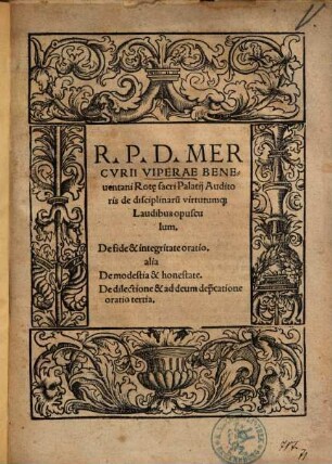 De Disciplinarum virtutumque laudibus opusculum