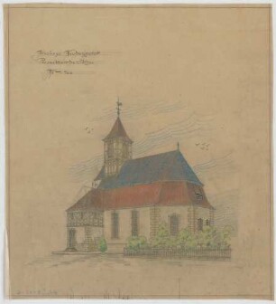 Dolmetsch, Theodor; Neuhengstett; Kirche - Perspektive