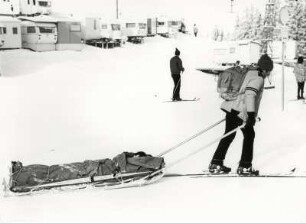 Unfall auf einer Skipiste