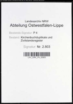 Kirchenbuchduplikat der katholischen Gemeinde Rhynern (GHT 1865-1874). (Gemeinde: Rhynern, katholische Gemeinde)