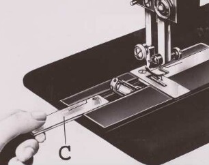 Nähmaschine, Lehrtafel, Seidel und Naumann, um 1900