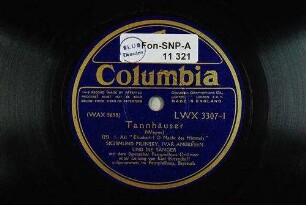 Tannhäuser : 1. Akt "Elisabeth! O Macht des Himmels" / (Wagner)