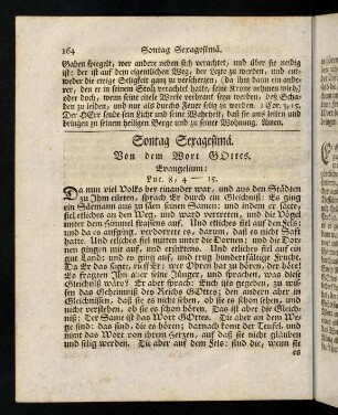 164-173, Sontag Sexagesimae