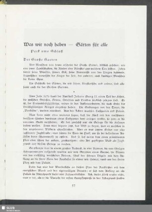 Was wir noch haben - Gärten für alle