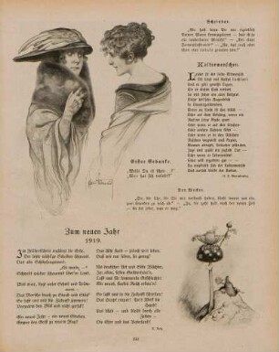 "Erster Gedanke" "Zum neuen Jahr 1919"