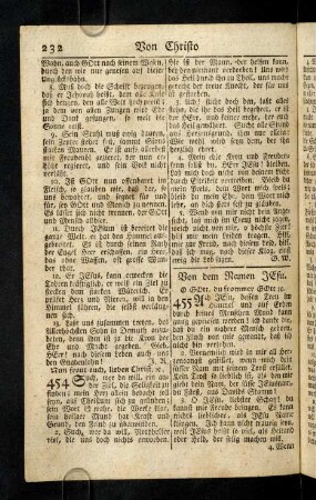 232-240, Von den Nahmen Jesu; ...