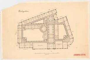 Rathaus, Leipzig: Grundriss Dachgeschoss, 1:200
