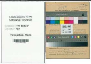 Entnazifizierung Maria Pietruschka , geb. 13.08.1905 ()